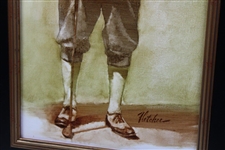 Original Jock Hutchinson Oil Painting by Artist Robert Fletcher - Framed