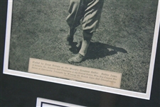 Bobby Jones Signed 1926 Mid Week Pictorial Presentation - Framed JSA Full LOA