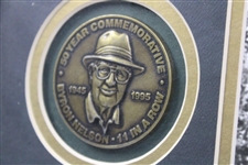 Byron Nelson Signed 1945: The Unforgettable Year Photo with Medal & Year Review JSA ALOA