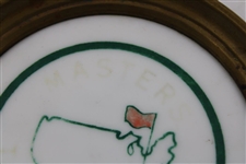 1950's Masters Augusta National Porcelain Dish with Pro Ed Dudley’s Name
