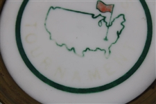 1950's Masters Augusta National Porcelain Dish with Pro Ed Dudley’s Name