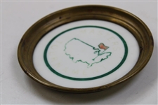 1950's Masters Augusta National Porcelain Dish with Pro Ed Dudley’s Name