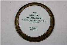 1950's Masters Augusta National Porcelain Dish with Pro Ed Dudley’s Name