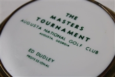 1950's Masters Augusta National Porcelain Dish with Pro Ed Dudley’s Name
