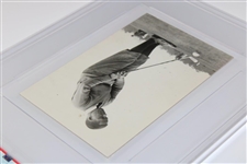 1934 Bobby Jones Putting with Calamity Jane at First Masters PSA Type 1 Photo