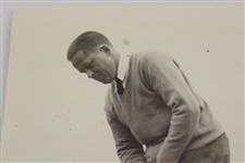 1934 Bobby Jones Putting with Calamity Jane at First Masters PSA Type 1 Photo