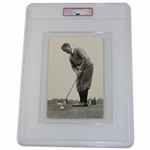 1934 Bobby Jones Putting with Calamity Jane at First Masters PSA Type 1 Photo
