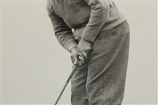 1934 Bobby Jones Putting with Calamity Jane at First Masters PSA Type 1 Photo