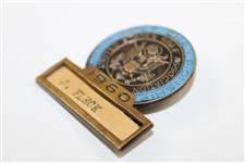 Jack Fleck's 1960 US Open at Cherry Hills Contestant Badge (3rd Place) - Arnold Palmer Win 