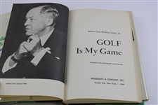 Bobby Jones Signed & Inscribed 1960 'Golf Is My Game' Book JSA ALOA