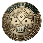 1959 Trans-Mississippi Golf Association Contestant Clip/Badge - Nicklaus Winner!