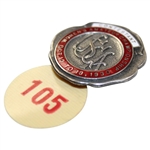 1930 USGA Women’s Amateur at Los Angeles CC Contestant Badge #105 - Glenna Collett Winner