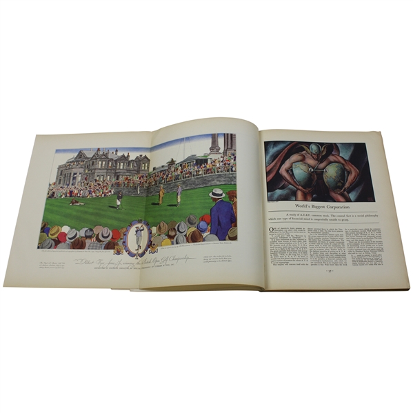 Bobby Jones 1927 Open Championship Foldout Print - Intact Inside 1930 Fortune Magazine