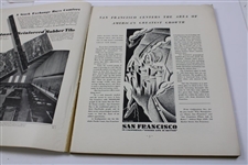 Bobby Jones 1927 Open Championship Foldout Print - Intact Inside 1930 Fortune Magazine