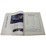 Bobby Jones 1927 Open Championship Foldout Print - Intact Inside 1930 Fortune Magazine