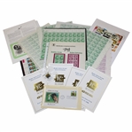 Bobby Jones 1998 Stamp Unveiling Packets w/Cachets & Stamp Sheets of Jones, Ouimet & Babes