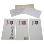 Bobby Jones 1998 Stamp Unveiling Packets w/Cachets & Stamp Sheets of Jones, Ouimet & Babes