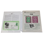 Bobby Jones 1998 Stamp Unveiling Packets w/Cachets & Stamp Sheets of Jones, Ouimet & Babes