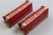 Bobby Jones Wing Foot Display Box w/Two (2) Sleeves Spalding Kro-Flite Golf Balls