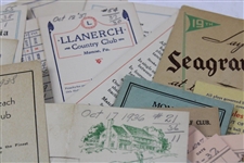 Sixty-Eight (68) Miscellaneous 1930's Golf Score Cards with Stymies