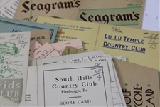 Sixty-Eight (68) Miscellaneous 1930's Golf Score Cards with Stymies