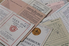 Sixty-Eight (68) Miscellaneous 1930's Golf Score Cards with Stymies