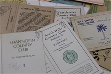Sixty-Eight (68) Miscellaneous 1930's Golf Score Cards with Stymies