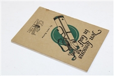 1923 'Ten Lessons In Golf' Booklet by Jack Burke Sr.