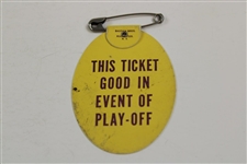 Jack Nicklaus Signed 1965 Masters SERIES Badge #8395 JSA ALOA