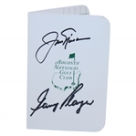 Jack Nicklaus & Gary Player Signed Augusta National Golf Club Scorecard JSA ALOA