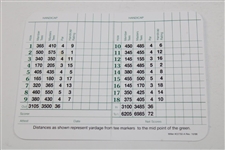 Jack Nicklaus & Gary Player Signed Augusta National Golf Club Scorecard JSA ALOA
