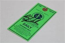 Phil Mickelson Signed 1998 Nissan Open at Valencia CC Daily Grounds Ticket JSA ALOA
