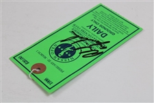 Phil Mickelson Signed 1998 Nissan Open at Valencia CC Daily Grounds Ticket JSA ALOA