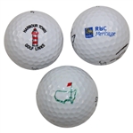 Matt Wolff, Peter Uihlein & Thomas Pieters Signed Golf Balls JSA ALOA