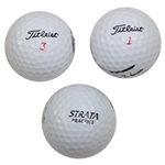 Matt Wolff, Peter Uihlein & Thomas Pieters Signed Golf Balls JSA ALOA