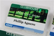 2008, 2009, 2011, 2013 & 2017 Masters Tournament Clubhouse Badges
