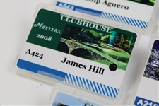 2008, 2009, 2011, 2013 & 2017 Masters Tournament Clubhouse Badges