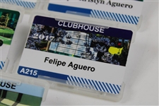 2008, 2009, 2011, 2013 & 2017 Masters Tournament Clubhouse Badges