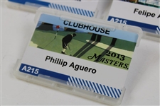 2008, 2009, 2011, 2013 & 2017 Masters Tournament Clubhouse Badges