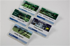 2008, 2009, 2011, 2013 & 2017 Masters Tournament Clubhouse Badges