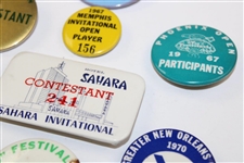 Eight (8) Different 1960's Official Players Contestant Badges