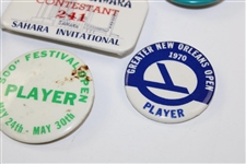 Eight (8) Different 1960's Official Players Contestant Badges
