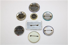 Eight (8) Different 1960's Official Players Contestant Badges