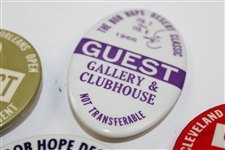 Five (5) Different 1960 & 70's Official PGA Guest Badges