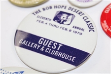 Five (5) Different 1960 & 70's Official PGA Guest Badges