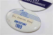 Five (5) Different 1960 & 70's Official PGA Guest Badges
