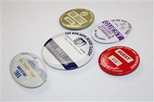 Five (5) Different 1960 & 70's Official PGA Guest Badges