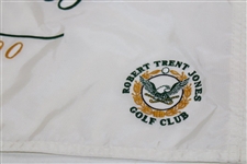 Duval, Lehman, Allenby Signed 2000 The Presidents Cup Embroidered Flag JSA ALOA