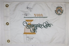Duval, Lehman, Allenby Signed 2000 The Presidents Cup Embroidered Flag JSA ALOA