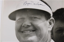 Byron Nelson Signed Press Association Wire Photo JSA ALOA
